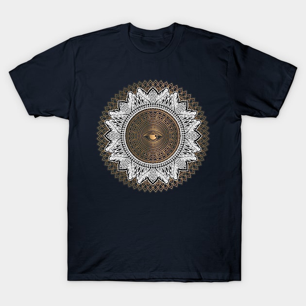 Mystic eye mandala style T-Shirt by BE MY GUEST MARKETING LLC